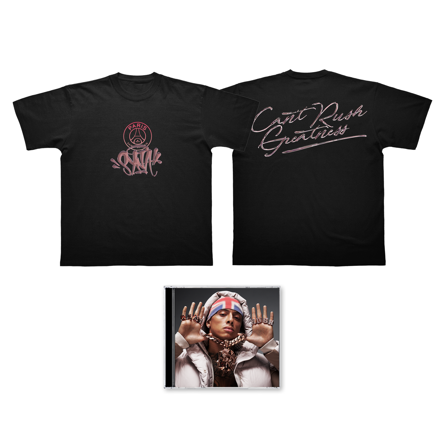 CD « CAN’T RUSH GREATNESS » + T-shirt